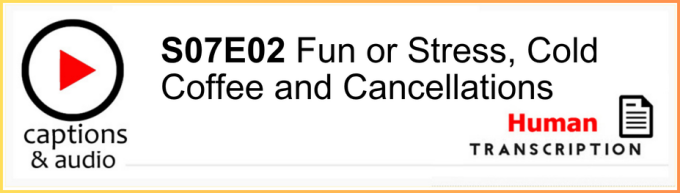 White button showing season 7 episode 02, with human transcription.