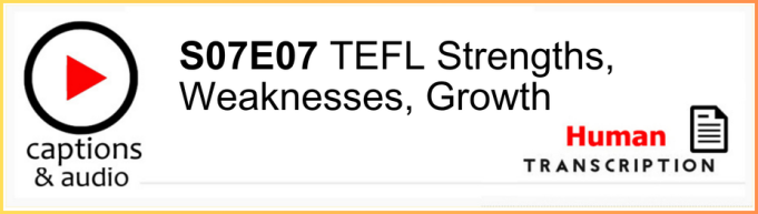 White button showing season 7 episode 07, with human transcription.